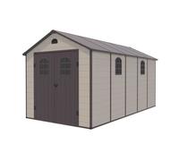 Abri de Jardin en Résine Gardiun Alessia E 11 m² 456x238x228 cm avec Plancher et Fenêtres Beige