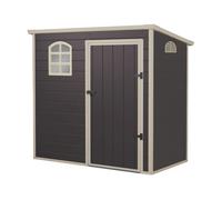 Abri de Jardin en Résine Gardiun Flat Roof 2,12 m² 111x191x195 cm Gris Anthracite