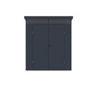 Vente-unique - Abri de Jardin en résine Gris Anthracite 3,65 m² avec Plancher - MINARO