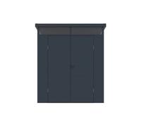 Abri de jardin en résine gris anthracite 3,65 m² avec plancher - MINARO