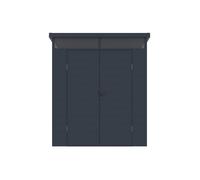 Abri de jardin en résine gris anthracite 3,65 m² avec plancher - MINARO