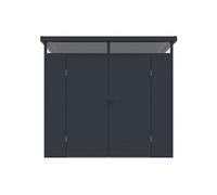Abri de jardin en résine gris anthracite 4,57 m² avec plancher - MINARO