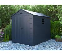 Abri de jardin en résine gris anthracite 5,32 m² - CESIO