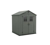 Abri de jardin DARWIN 66 en résine imitation bois coloris vert - 3,3 m² - KETER