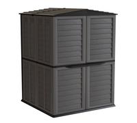 Abri de Jardin Extérieur 5500L Gris - Coffre de Jardin Polypropylène 151x208x200 - Rangement Outils, Vélos, Mobiliers