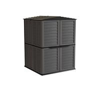 Abri de Jardin Extérieur Anthracite - Coffre de Jardin Polypropylène 151x146x200 - Rangement Outils, Vélos