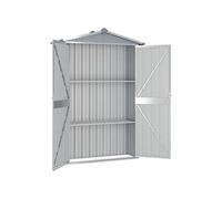 Abri de jardin Gris 107,5x46x183 cm Acier galvanisé