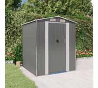 vidaXL Abri de jardin 3147440 Gris clair Acier galvanisé 192 x 357 x 223 cm pour matos d'extérieur