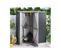 Abri de Jardin Hangar de Stockage Abri de Rangement Remise à Outils d'Extérieur Anthracite 180,5x97x209,5cm Acier 150905