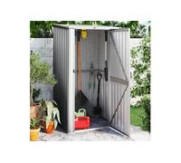 Vidaxl Abri De Jardin Gris 118,5x97x209,5 Cm Acier Galvanisé Gris