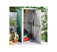 vidaXL Abri de Jardin Hangar de Stockage Abri de Rangement Remise à Outils Maison de Rangement Extérieur Vert 118,5x97x209,5 150899 Vert G