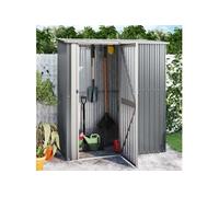 Abri de Jardin Hangar de Stockage Abri de Rangement Remise à Outils Maison d'Extérieur Gris 180,5x97x209,5 cm Acier 150904