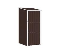 vidaXL Abri de jardin 46292 87x98x159 cm Acier galvanisé Marrron