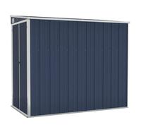 Abri de jardin - HELLOSHOP26 - Mural - Acier galvanisé - 118 x 194 x 178 cm - Double ouverture