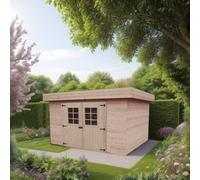 ABRI DE JARDIN KEMPER TOIT PLAT 3,40 x 3,35 m