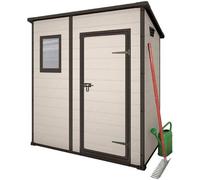 Abri de jardin - Keter - Manor Pent K217367 - Résine renforcée - Plancher inclus - Couleur beige