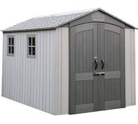 Abri de jardin Lifetime en plastique "Terra" avec double porte à battants, 215 x 356 cm gris foncé 7,02 m²