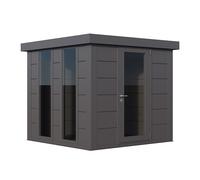Abri de Jardin LUMINATO 2424 - Façade L.238 x l.238 cm Porte simple et 2 fenêtres - 5,7 m²
