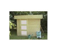 Abri De Jardin Moderne Bergen En Pin Certifié 280x240x225cm Marron