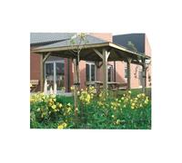 Solid Abri de Jardin Maisonnette Chalet de Jardin Kiosk 449x347 Beige G