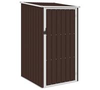 Abri De Jardin Marron 87x98x159 Cm Acier Galvanisé Sans Plancher Marron