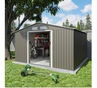 Abri de jardin métal 12,78 m2 + kit d'ancrage