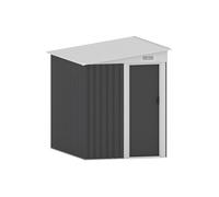 Abri de jardin métal adossé en acier galvanisé anthracite 3,15 m² - DAXTON