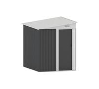 Abri de jardin métal adossé en acier galvanisé anthracite 3,15 m² - DAXTON