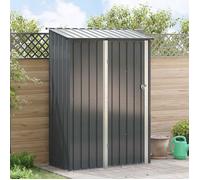 vidaXL Abri de jardin Anthracite 140,5×74×200 cm Métal – Résistant aux intempéries – Porte verrou