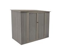 CHALET & JARDIN Abri en métal imitation bois vieilli - 7x5m