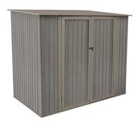 CHALET & JARDIN Abri en métal imitation bois vieilli - 7x5m