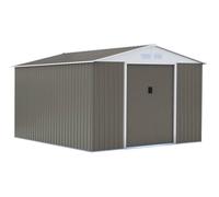 Abri de jardin métal ""Dallas"" - 12.99 m² - Taupe