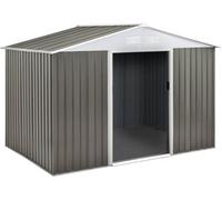 Abri de Jardin métal Dallas - 4,07 m² - Taupe