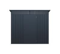 Abri de jardin métal en acier galvanisé - 0,4 mm - gris anthracite 4,6 m² - CLAFTON