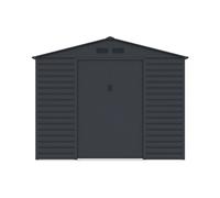 Abri de jardin métal en acier galvanisé - Anthracite - 7,17 m² - ADELMO