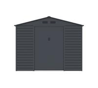 Abri de jardin métal en acier galvanisé - Anthracite - 8,94 m² - ADELMO