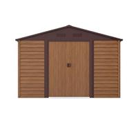 Vente-unique - Abri de Jardin métal en Acier galvanisé Effet Bois - 11,75 m² - ARSEGO