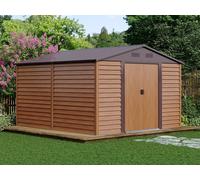 Abri de jardin métal en acier galvanisé effet bois - 11,75 m² - ARSEGO