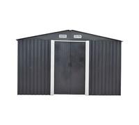 Abri de jardin métal en acier galvanisé gris 12,5 m² - MANSO