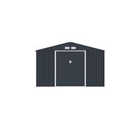Abri de jardin métal en acier galvanisé gris 15,35 m² - ARCHER