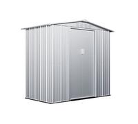 Abri de jardin métal en acier galvanisé gris 2,36 m² LINUS
