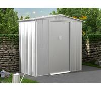 Abri de jardin métal en acier galvanisé gris 2,36 m² LINUS
