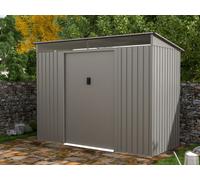 Abri de jardin métal en acier galvanisé gris 3,23 m² - FOLCO