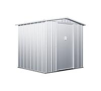 Abri de jardin métal en acier galvanisé gris 3,72 m² - LINUS