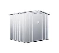Abri de jardin métal en acier galvanisé gris 3,72 m² - LINUS