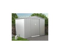 Abri de jardin métal en acier galvanisé gris 4,91 m² LINUS