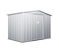 Abri de jardin métal en acier galvanisé gris 4,91 m² - LINUS