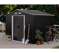 Abri de jardin métal en acier galvanisé gris 5,2 m² - MANSO