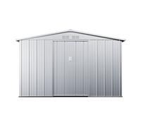 Vente-unique - Abri de Jardin métal en Acier galvanisé Gris 7,82 m² - Linus