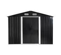 Abri de jardin métal en acier galvanisé gris 8 m² - MANSO